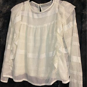 - Zara Girls  lace/mesh ruffle top